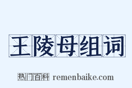 王陵母组词是什么意思的图片